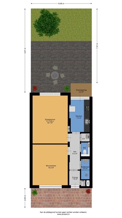 Floorplan - Van Galenstraat 108, 2041 JV Zandvoort